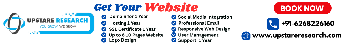 Upstare Research Website Offer Banner